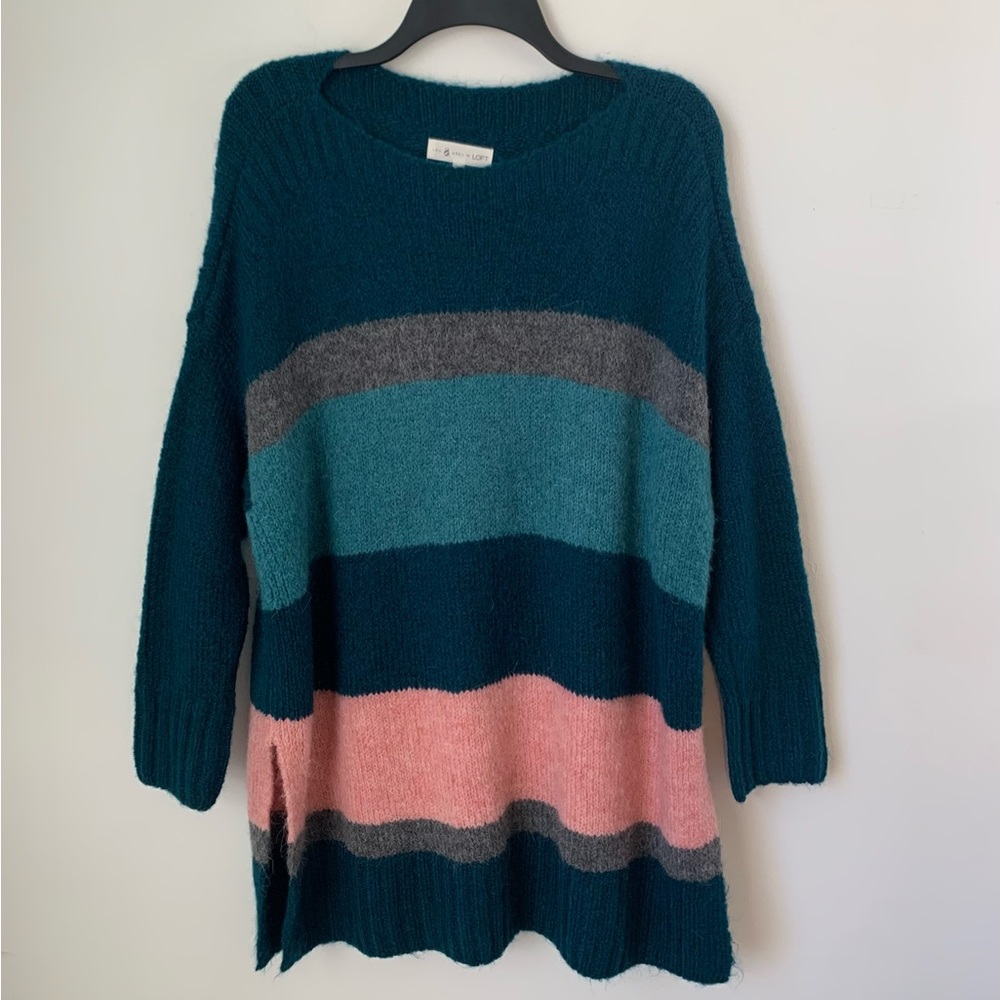 Lou & Grey Loft Alpaca Wool Striped Sweater